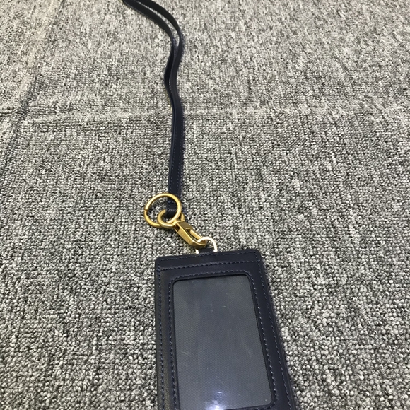 Navy Lanyard ID Credit Card Holder - Picture 2 of 5